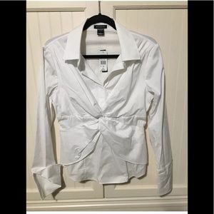 NATORI NATORIous White Long sleeve Shirt Size 12 L